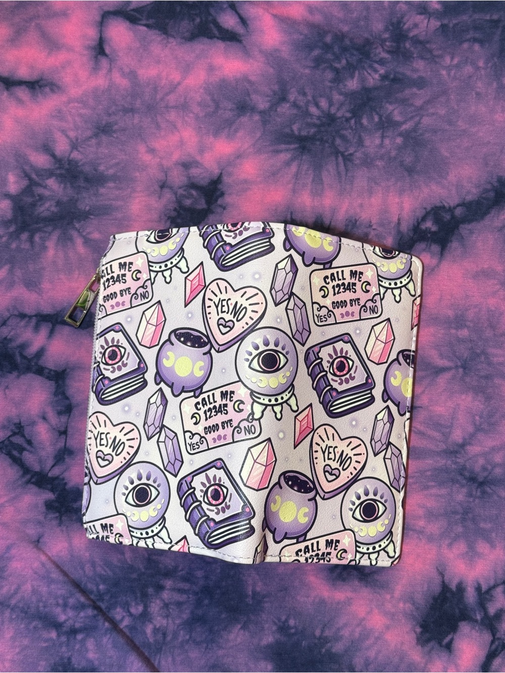 Mystic Tarot Oija Crystals Zip Wallet - Purple & Pink - Picture 4 of 6